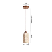 Suspension luminaire pierre naturelle chambre wabi-sabi — Cava — photo 9