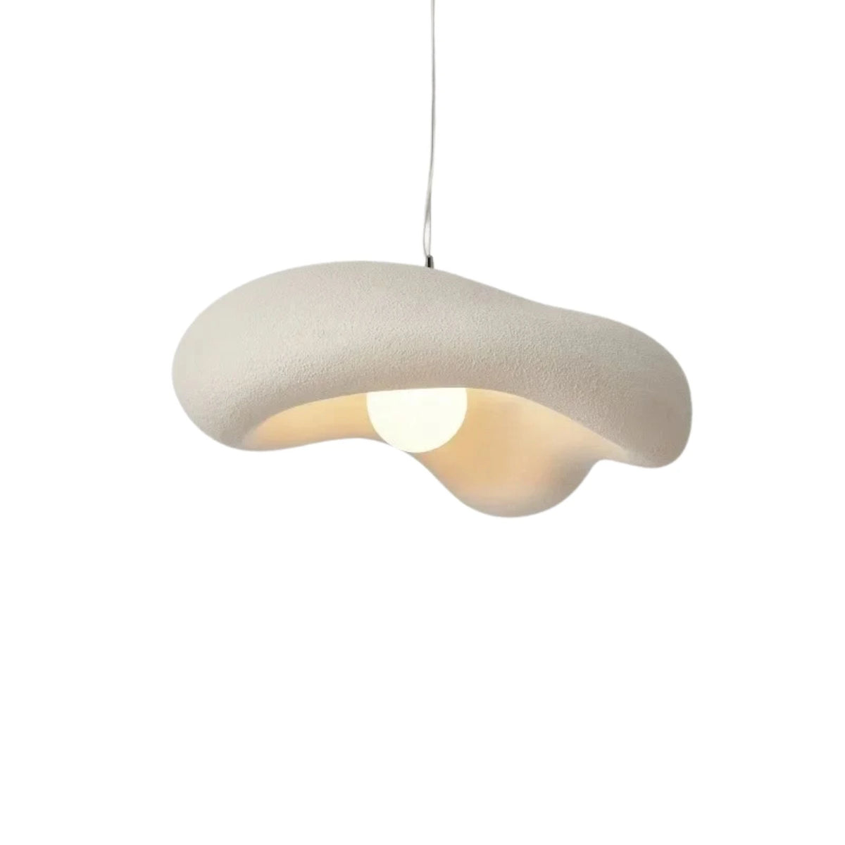 Suspension luminaire sculpturale wabi-sabi salon — Nuage — photo 7