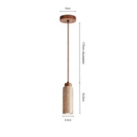 Suspension luminaire pierre naturelle chambre wabi-sabi — Cava — photo 10