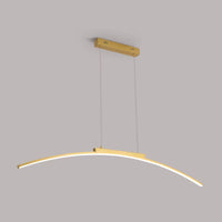 Suspension luminaire cuisine LED arc courbe 100cm dimmable — Nyra — photo 8