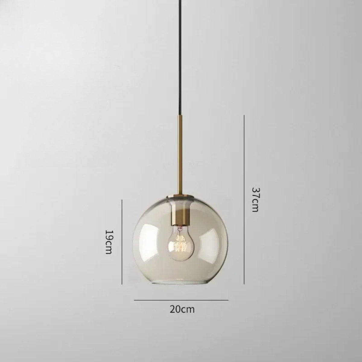 Luna Suspension Verre Boule — Cuisine