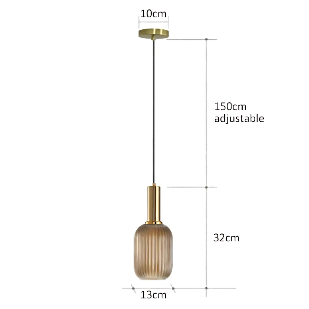 Suspension luminaire verre bouteille vintage cuisine — Retro — photo 8