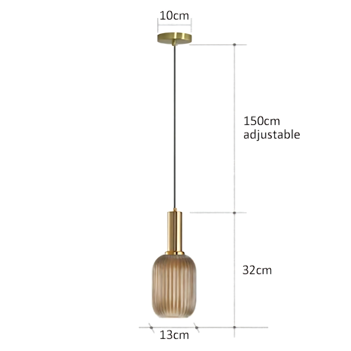 Suspension luminaire verre bouteille vintage cuisine — Retro — photo 8