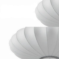 Suspension luminaire soie blanche ovale chambre — Cocoon — photo 4