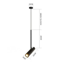 Suspension luminaire métal noir spot GU10 orientable chambre — Orla — photo 7
