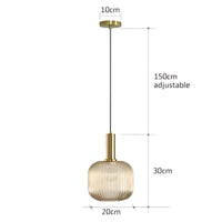 Suspension luminaire verre bouteille vintage cuisine — Retro — photo 9