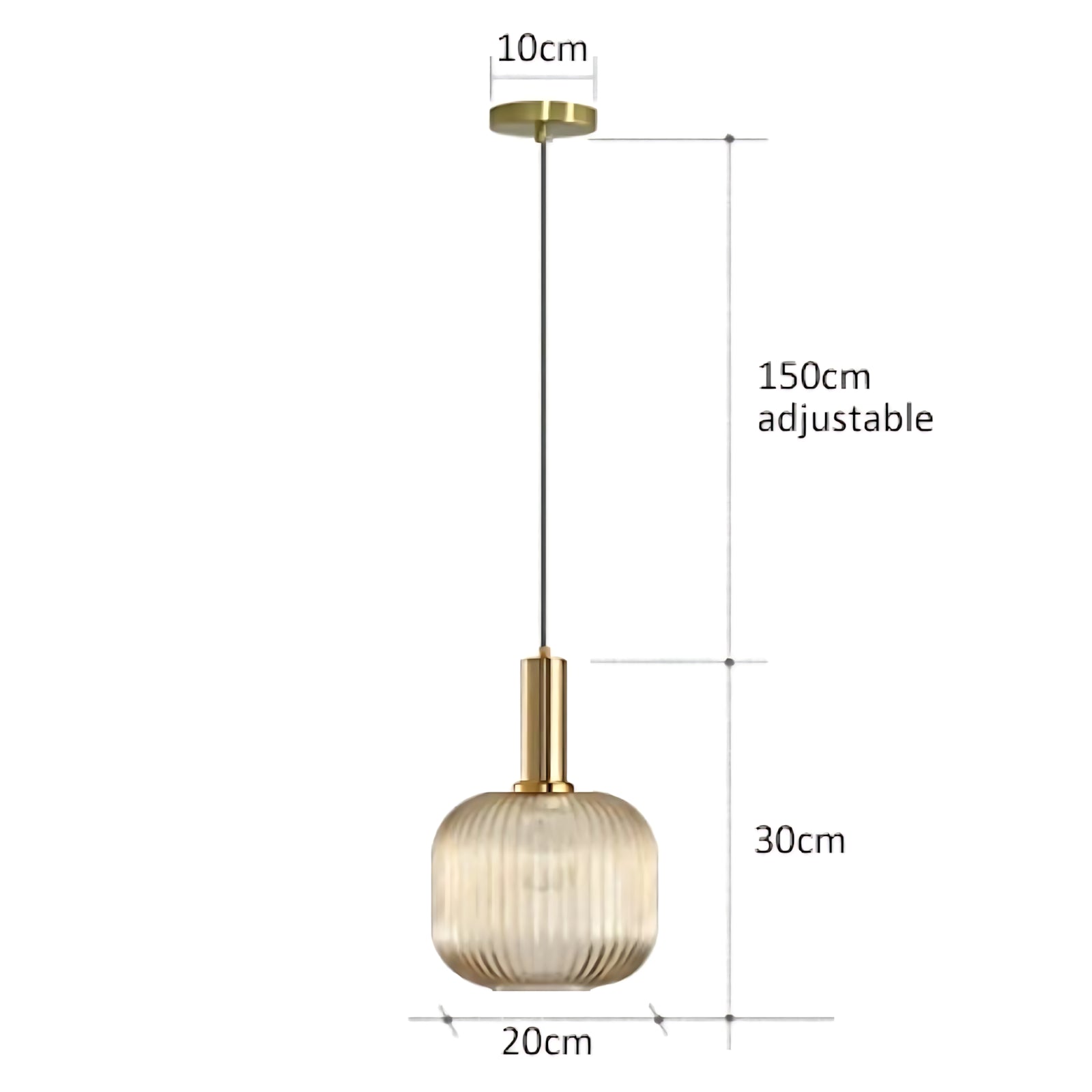 Suspension luminaire verre bouteille vintage cuisine — Retro — photo 9