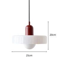 Bauhaus Suspension Verre Soufflé Coloré — Salle à Manger