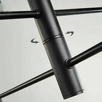 Suspension luminaire métal noir multi-branches salon 140cm — Sputnik — photo 6