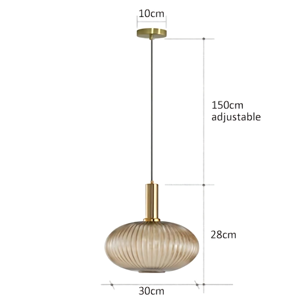 Suspension luminaire verre bouteille vintage cuisine — Retro — photo 10