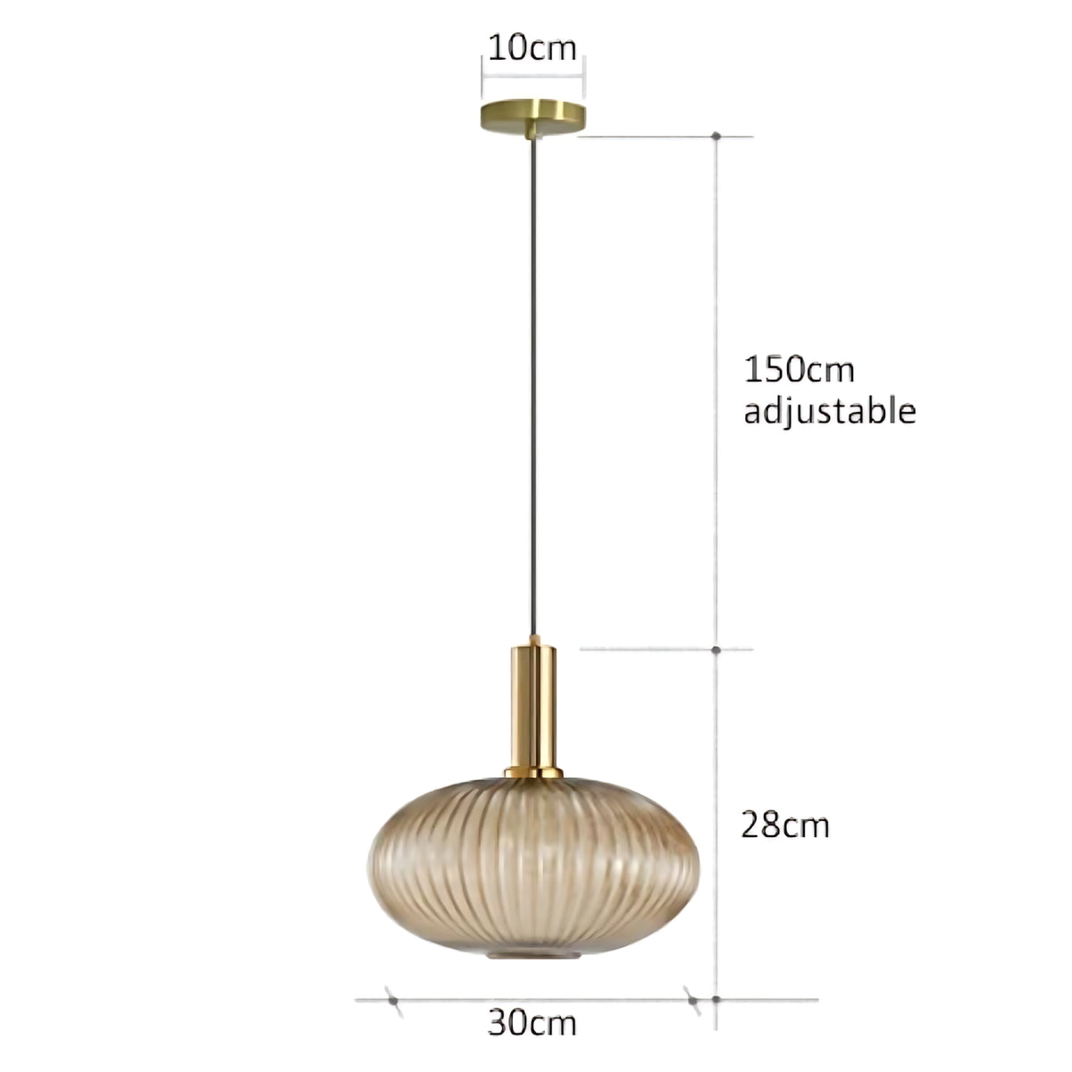 Suspension luminaire verre bouteille vintage cuisine — Retro — photo 10