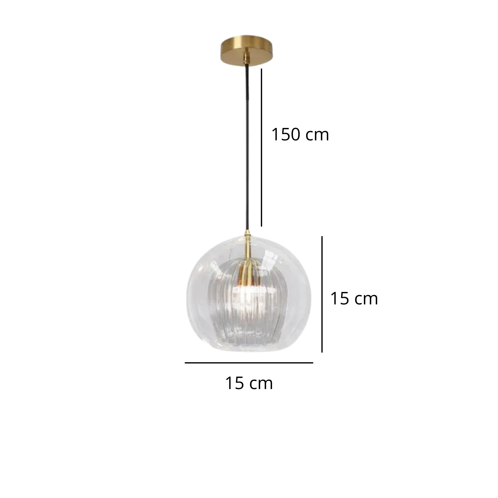 Suspension luminaire verre boule industrielle salle à manger — Loft — photo 9