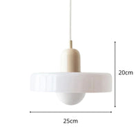 Bauhaus Suspension Verre Soufflé Coloré — Salle à Manger