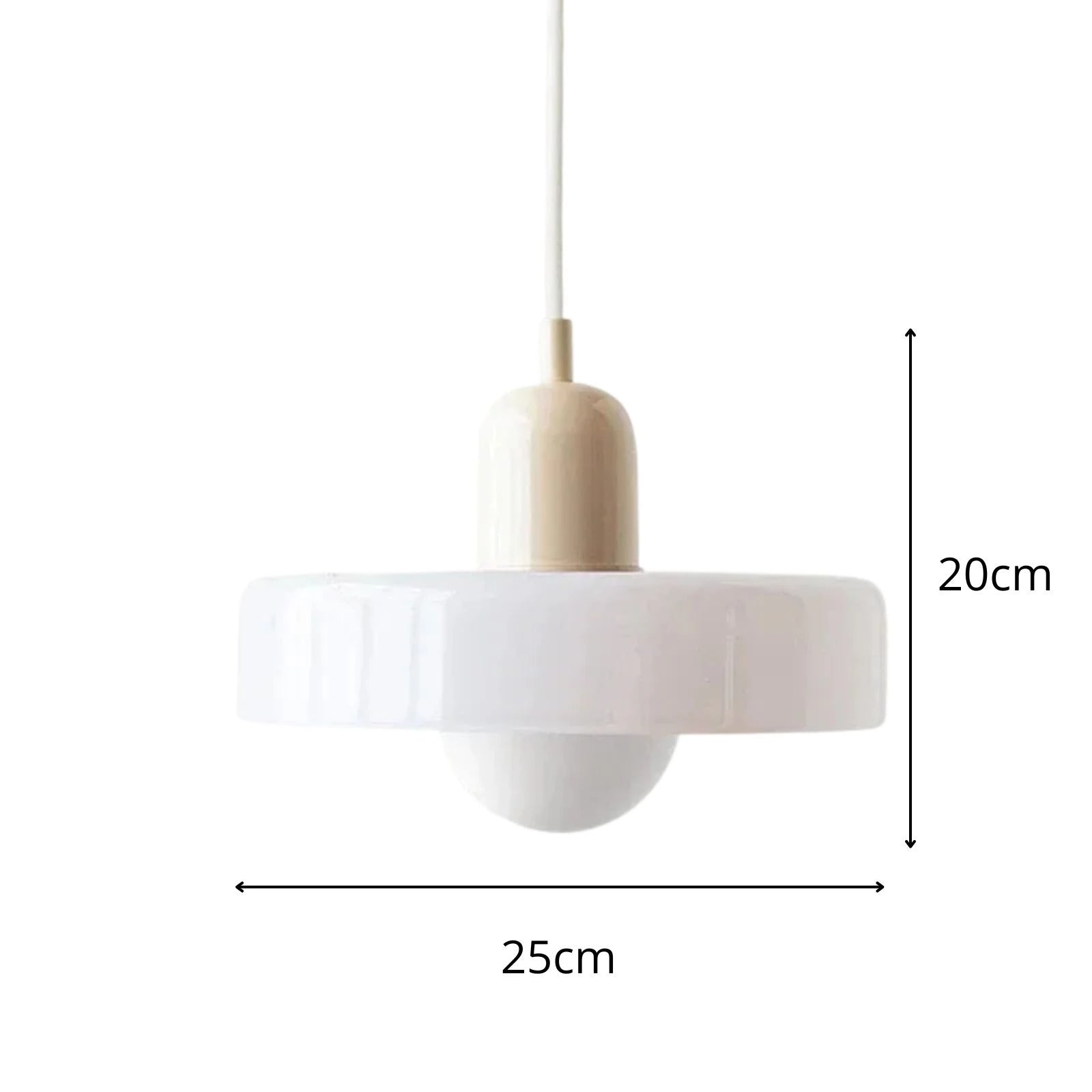 Bauhaus Suspension Verre Soufflé Coloré — Salle à Manger