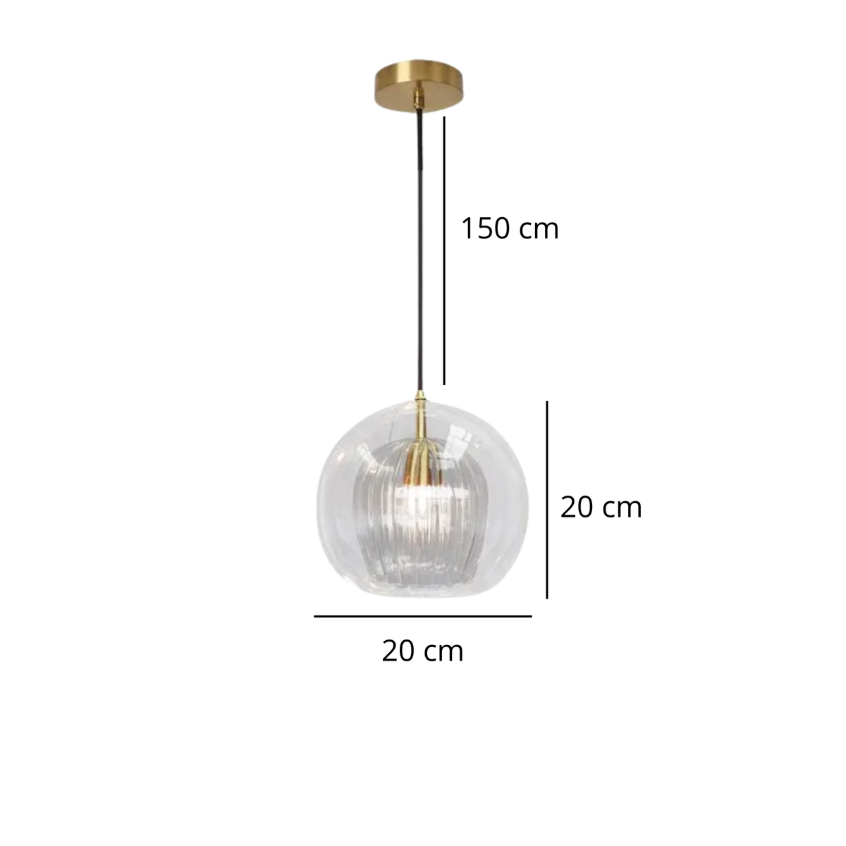 Suspension luminaire verre boule industrielle salle à manger — Loft — photo 10