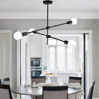 Suspension luminaire métal noir multi-branches salon — Korin — photo 2