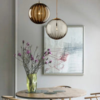 Suspension luminaire verre boule multicolore nordique — Bella — photo 4