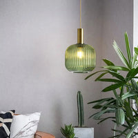 Suspension luminaire verre bouteille vintage cuisine — Retro