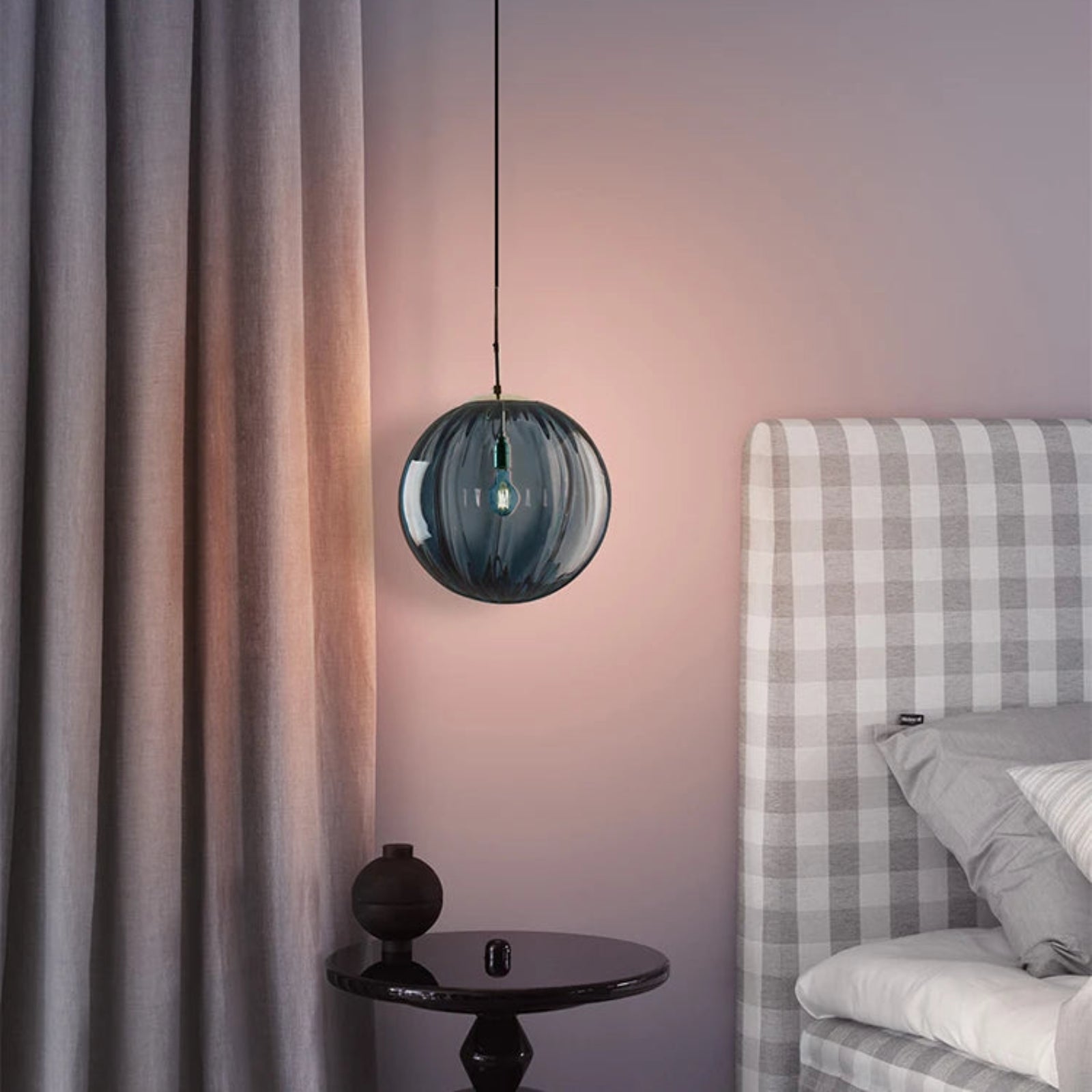 Suspension luminaire verre boule multicolore nordique — Bella — photo 5