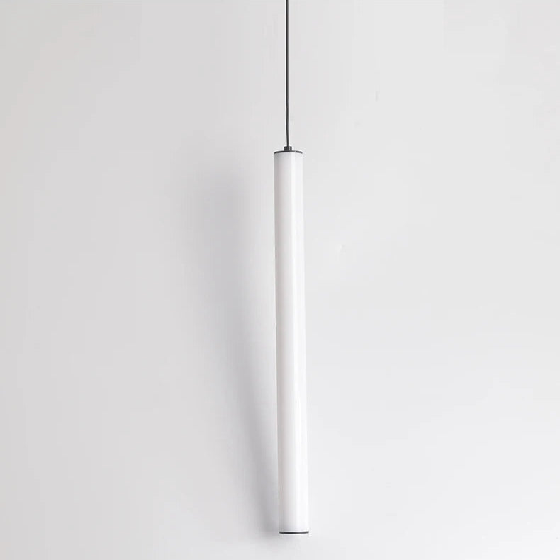 Suspension luminaire tube LED linéaire chambre 40cm — Nyla — photo 9