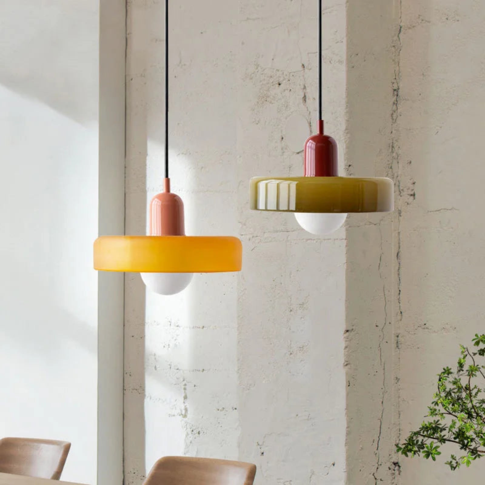 Suspension luminaire verre soufflé salle à manger bauhaus — Bauhaus — photo 6