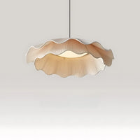 Suspension luminaire tissu plissé salon style coréen — Lotus