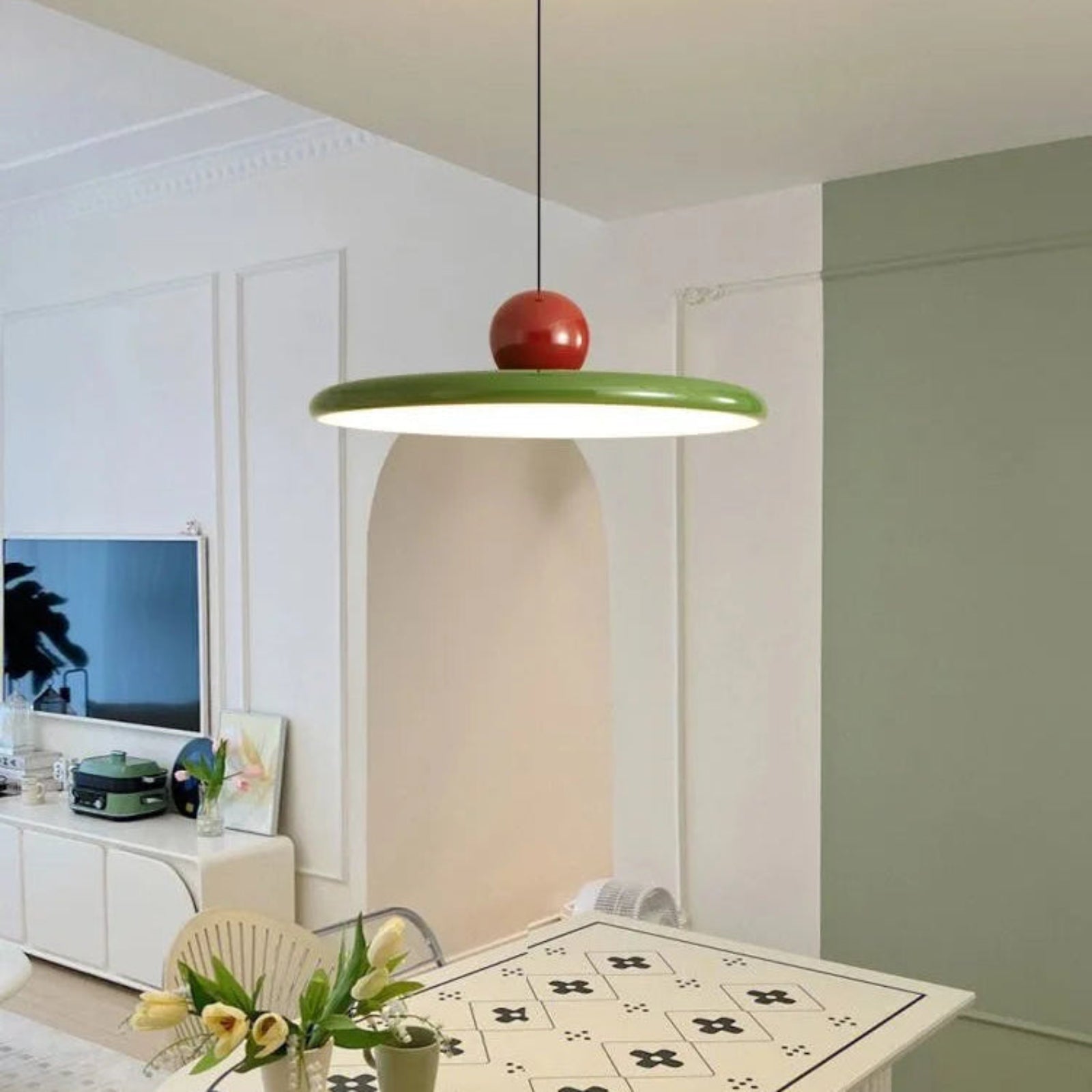 Suspension luminaire métal dôme cuisine minimaliste — Disco — photo 3