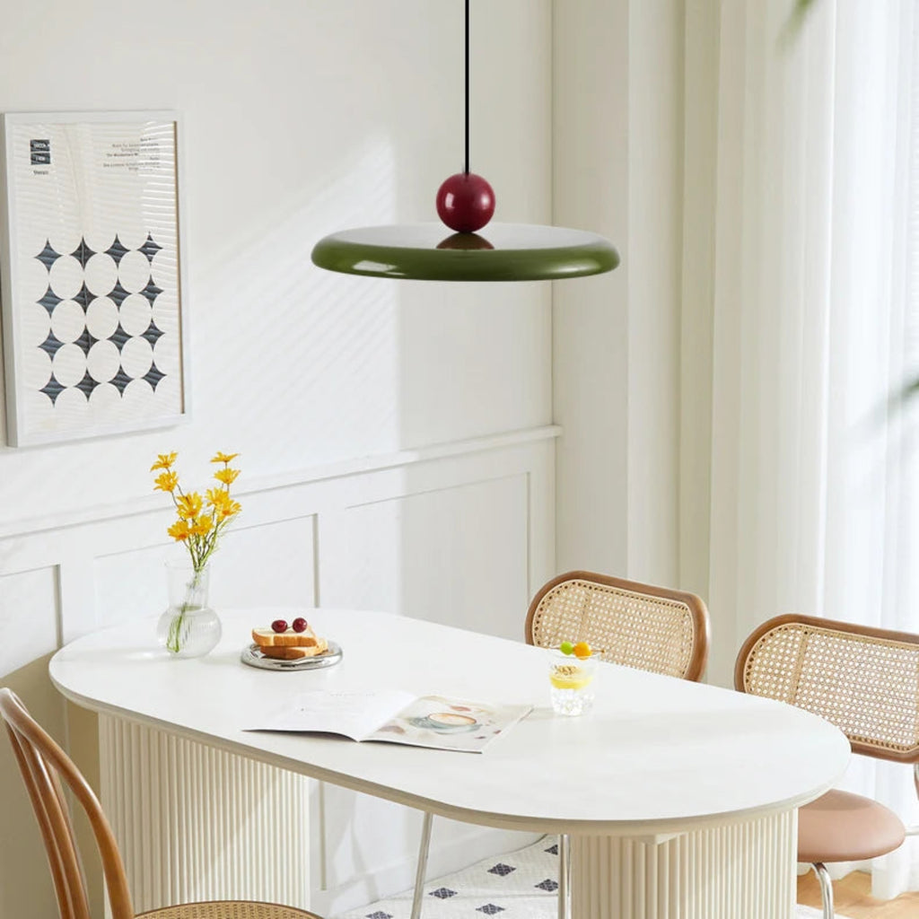Suspension luminaire métal dôme cuisine minimaliste — Disco — photo 8