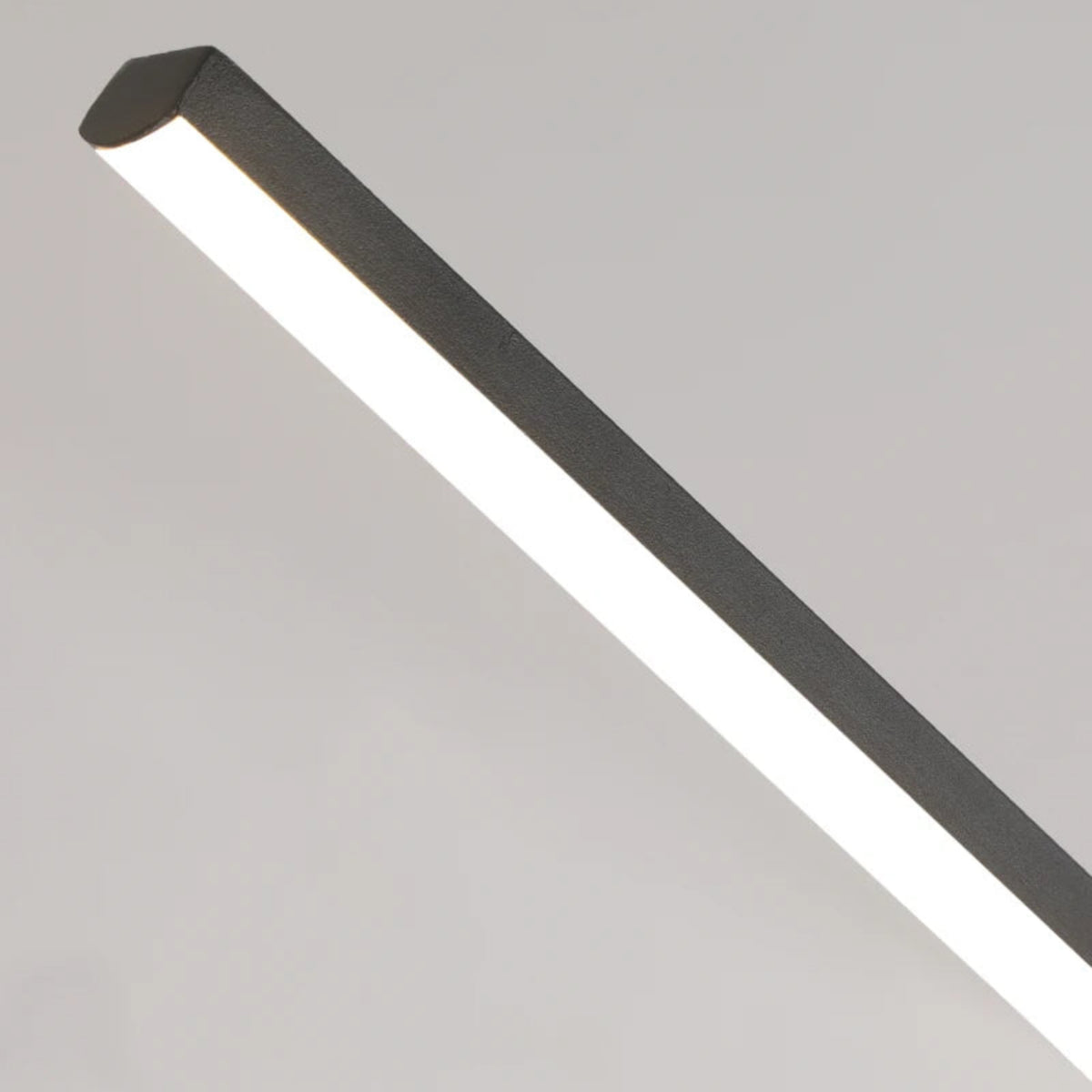 Suspension luminaire métal noir LED linéaire 100cm — Vexa — photo 8