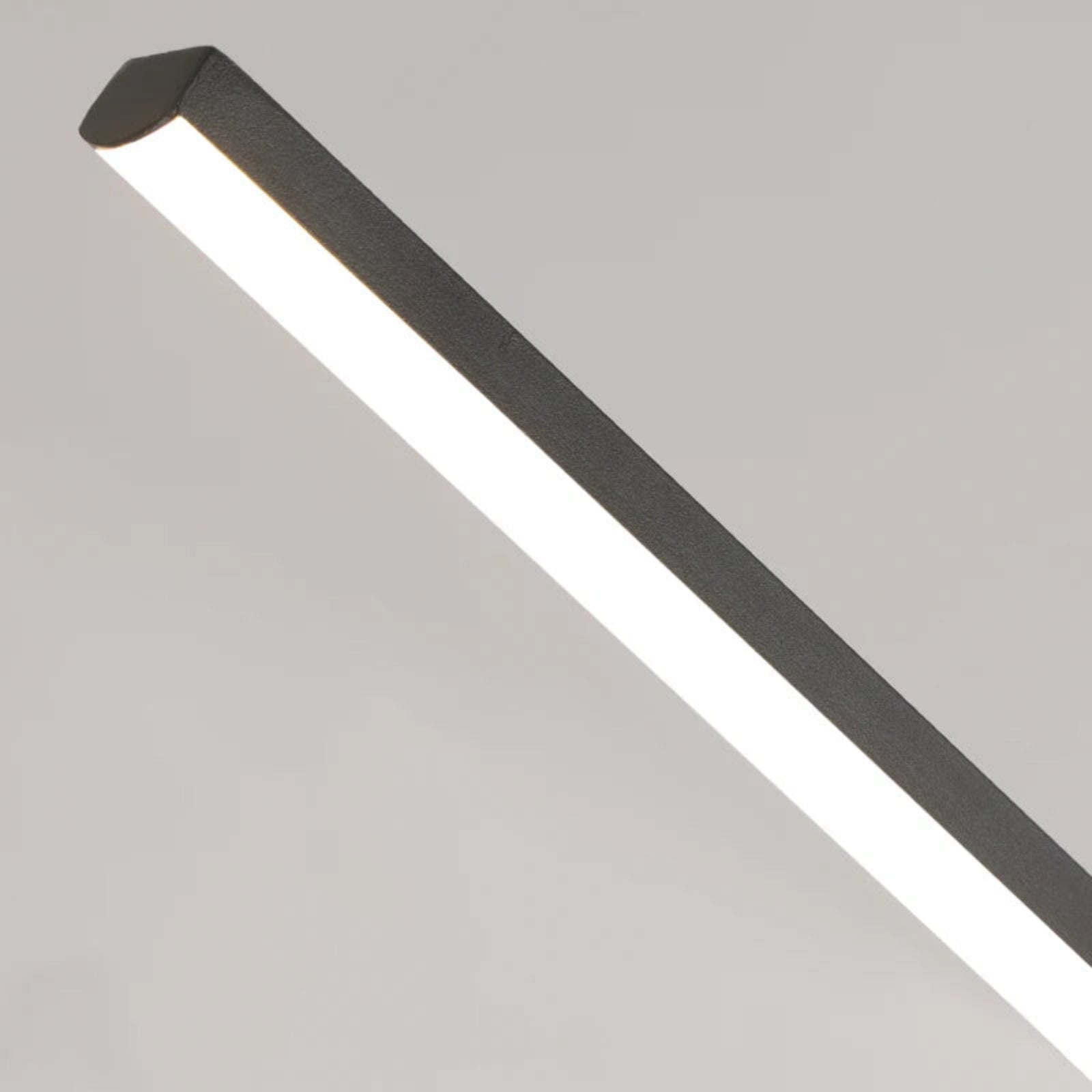 Suspension luminaire métal noir LED linéaire 100cm — Vexa — photo 8