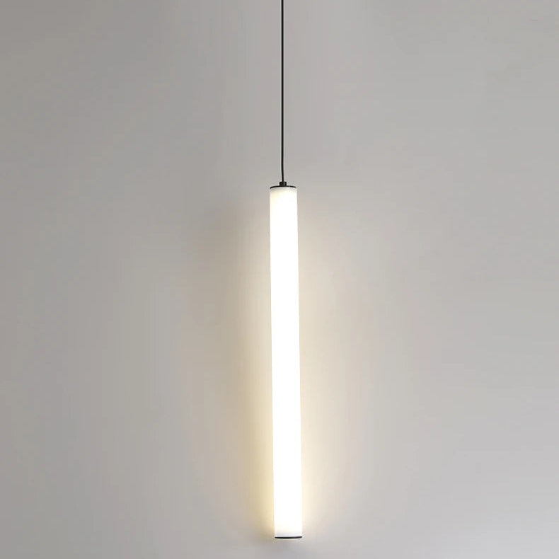 Suspension luminaire tube LED linéaire chambre 40cm — Nyla — photo 10