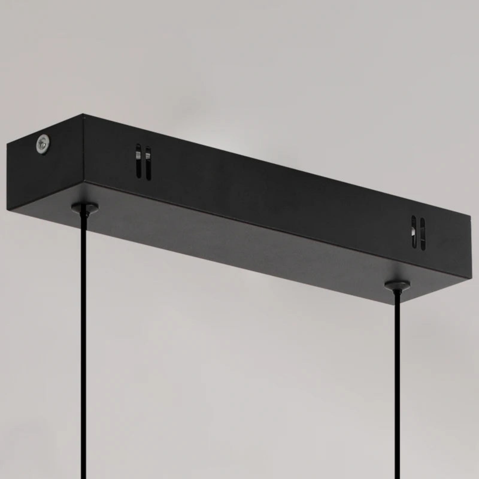 Suspension luminaire métal noir LED linéaire 100cm — Vexa — photo 9