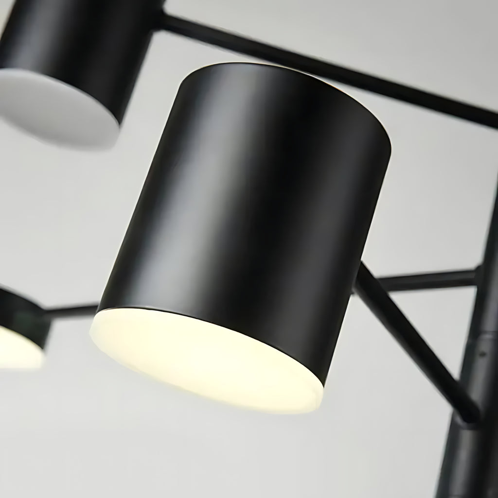 Suspension luminaire métal noir multi-branches salon 140cm — Sputnik — photo 7
