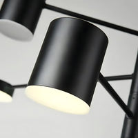 Suspension luminaire métal noir multi-branches salon 140cm — Sputnik — photo 7