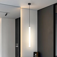 Suspension luminaire tube LED linéaire chambre 40cm — Nyla — photo 3