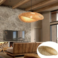 Suspension luminaire bambou tressé salle à manger — Koa — photo 3