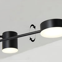 Suspension luminaire métal noir multi-branches salon 140cm — Sputnik — photo 8