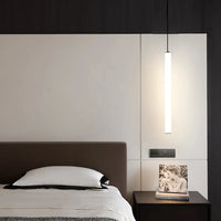 Suspension luminaire tube LED linéaire chambre 40cm — Nyla — photo 6