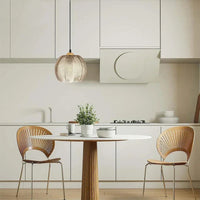 Suspension luminaire verre cuisine art déco nordique — Nora