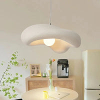 Suspension luminaire sculpturale wabi-sabi salon — Nuage