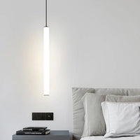 Suspension luminaire tube LED linéaire chambre 40cm — Nyla — photo 7