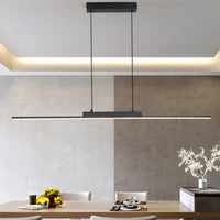 Suspension luminaire métal noir LED linéaire 100cm — Vexa — photo 3