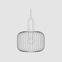 Suspension luminaire verre strié doré cuisine — Stella — photo 8