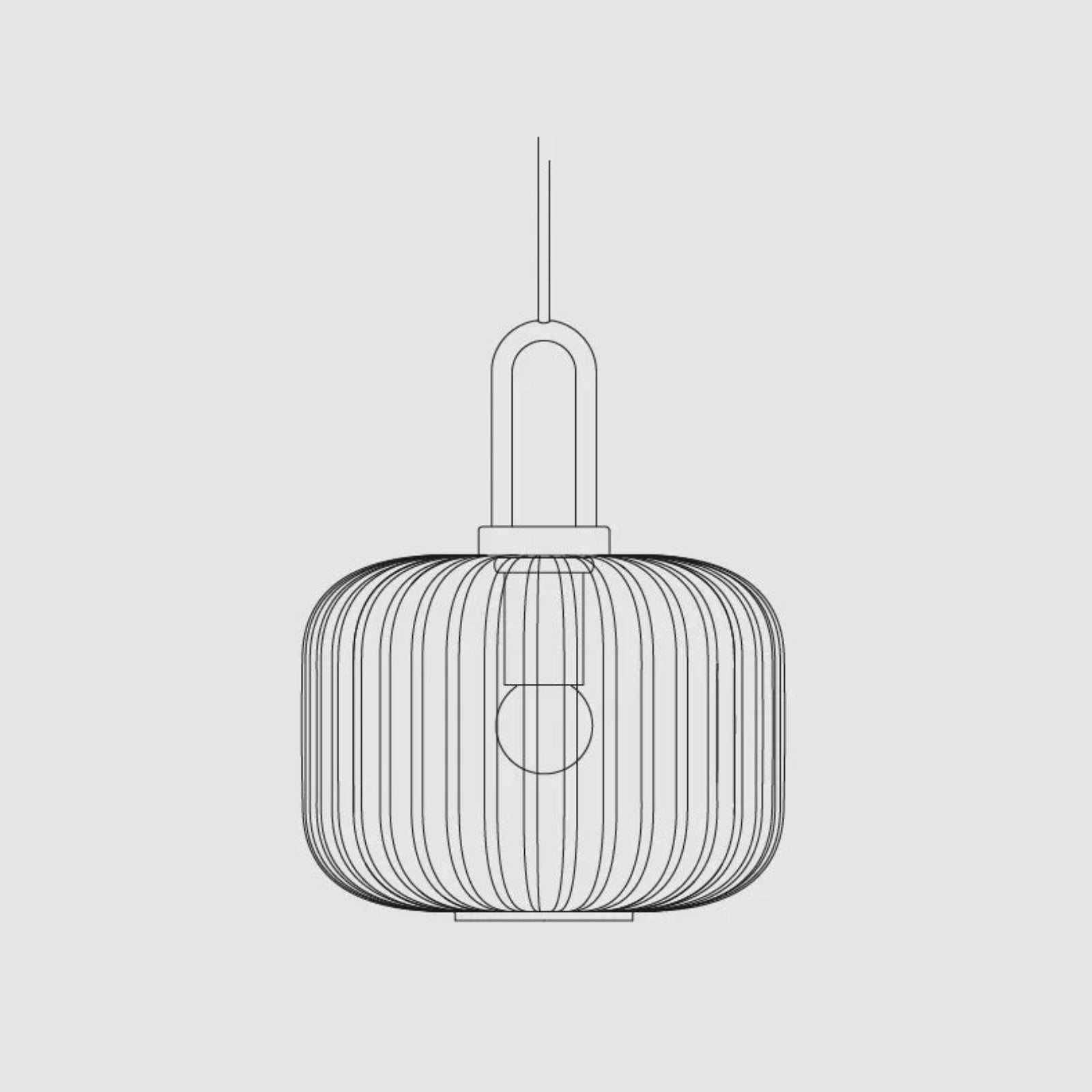 Suspension luminaire verre strié doré cuisine — Stella — photo 8