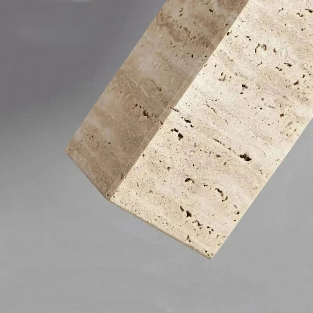 Suspension luminaire pierre naturelle chambre wabi-sabi — Cava — photo 7
