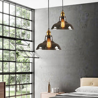 Suspension luminaire verre vintage goutte E27 — Mylan — photo 5