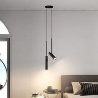Suspension luminaire métal noir spot GU10 orientable chambre — Orla — photo 4