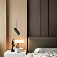 Suspension luminaire métal noir spot GU10 orientable chambre — Orla — photo 2
