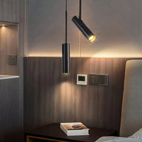 Suspension luminaire métal noir spot GU10 orientable chambre — Orla — photo 3